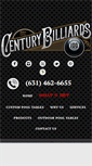 Mobile Screenshot of centurybilliards.com